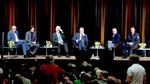 Politisches Podium: Ministerpräsident Kretschmann und Innenminister Strobl in der Gigelberghalle Biberach