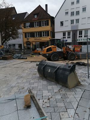 Baustelle in der Riedlingerstraße