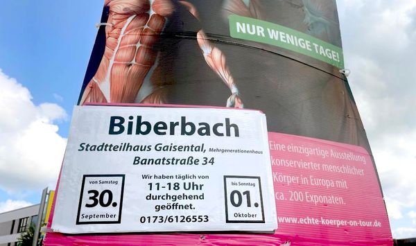 BiberBach - Tolle Ausstellung a la Körperwelten nur halt im falschen Ort.