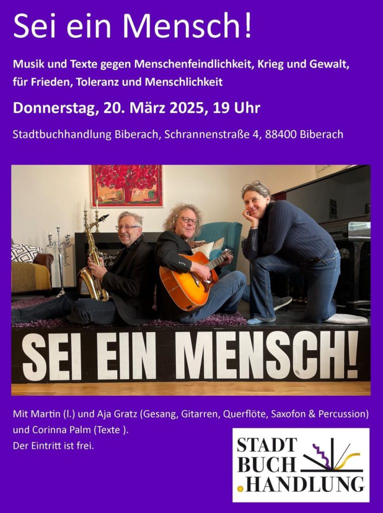 Sei ein Mensch
